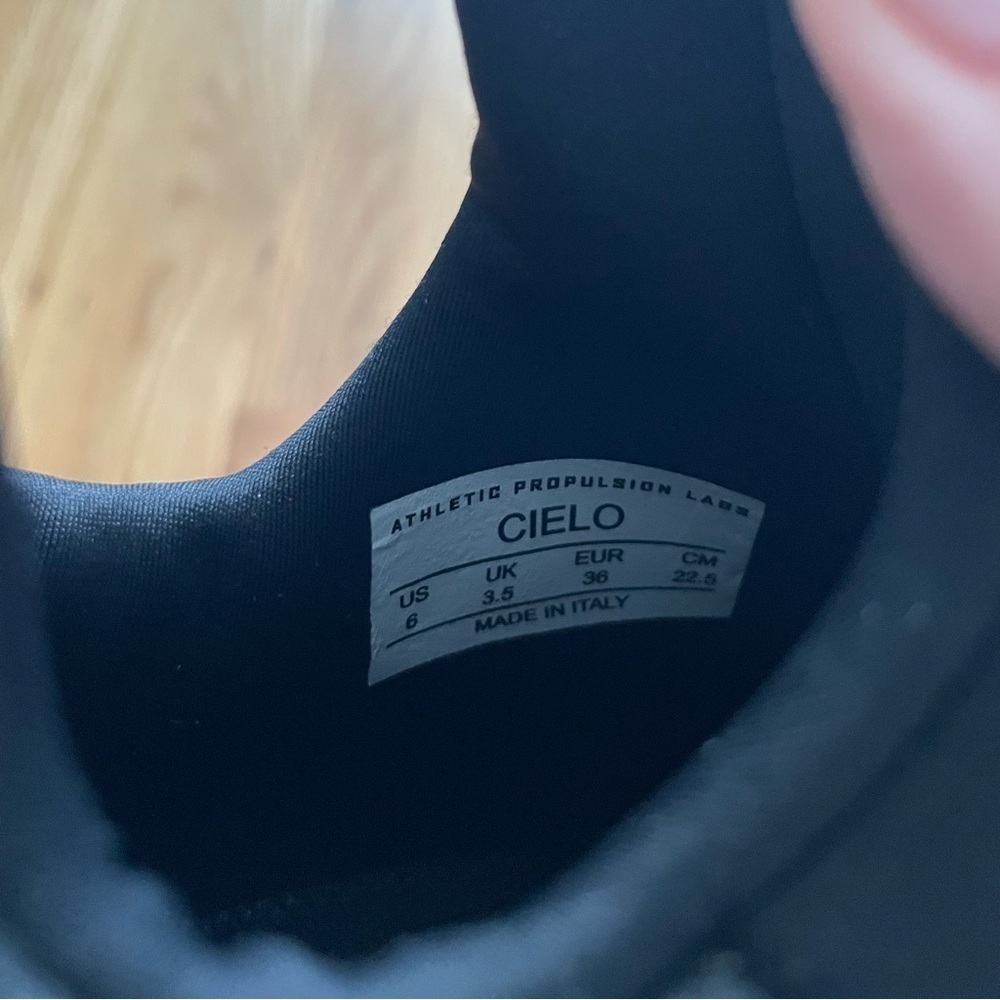 APL x COTW LUX Cielo Leather, Suede, & Neoprene Black, White, & Gray Sneakers - Picture 7 of 7